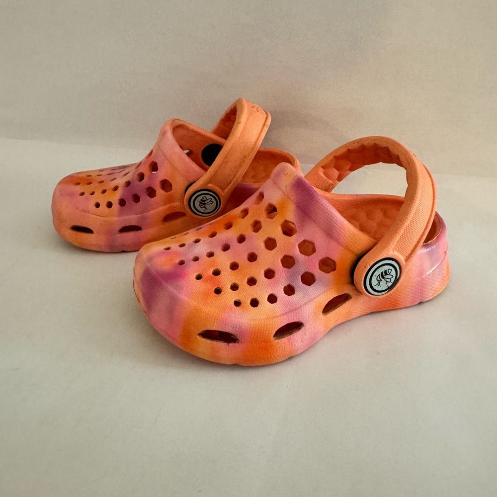 Joybees toddler coral pink orange sandals size 4.5